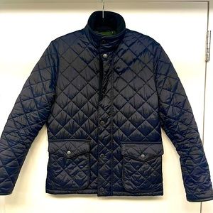 Barbour Evanton Sam Heughan Navy Quilted Jacket (S)